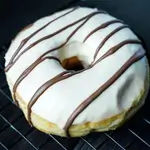 Kinder Chocolate Frosted Donut